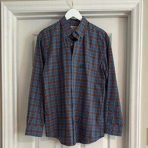 NWT- LL Bean Men’s Blue and Red Plaid Shirt
